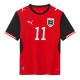 Billige Fotballdrakt Østerrike Konrad Laimer #20 Replika Hjemmedrakt VM 2026 Kortermet Billige Fotballdrakt Østerrike Konrad Laimer #20 Replika Hjemmedrakt VM 2026 Kortermet